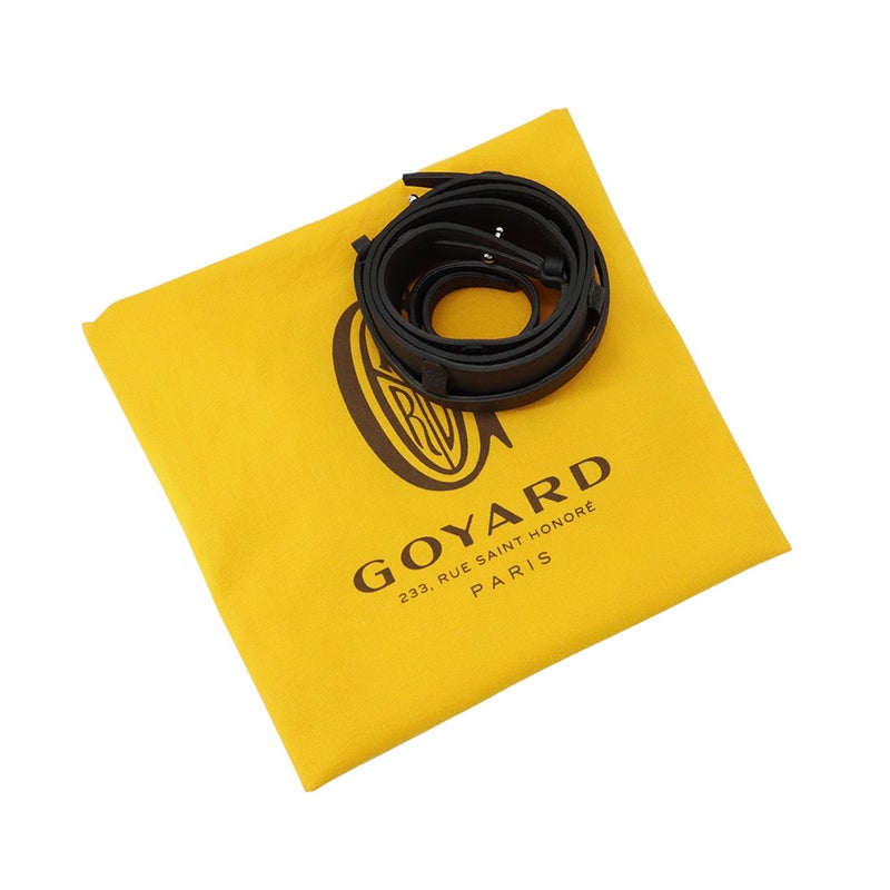 ゴヤール ショルダーバッグ ミュゼットPM PVC レザー MUSETTPMLTY01CG01P GOYARD 黒 ヘリンボーン