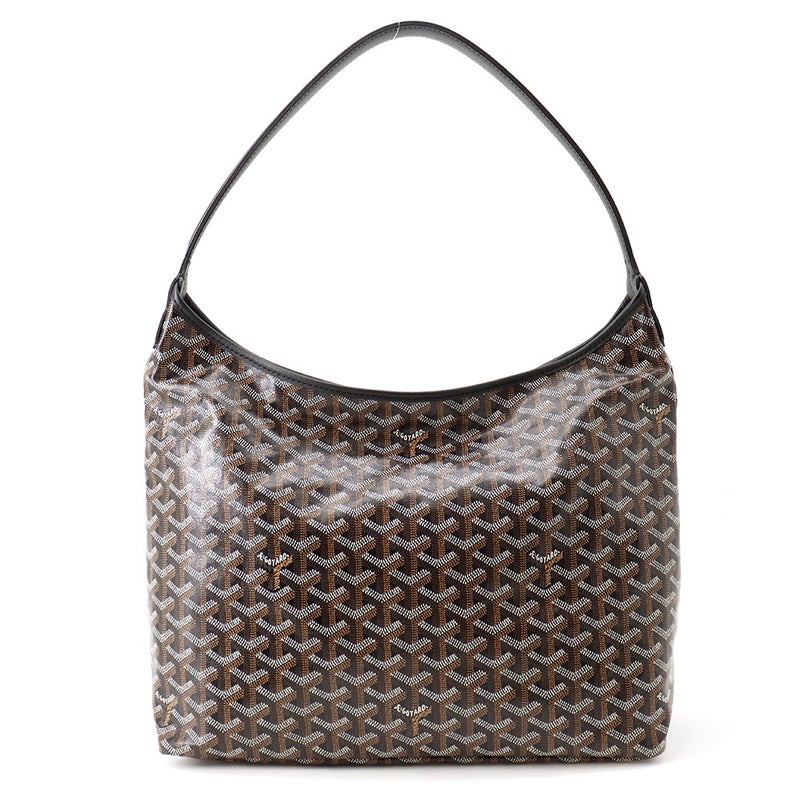 ゴヤール ショルダーバッグ ボエム ホーボーバッグPM PVC/レザー BOHEMEPMLTY01CL01P GOYARD ポーチ付き 黒