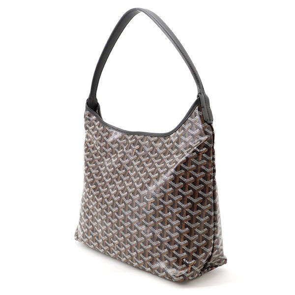 ゴヤール ショルダーバッグ ボエム ホーボーバッグPM PVC/レザー BOHEMEPMLTY01CL01P GOYARD ポーチ付き 黒