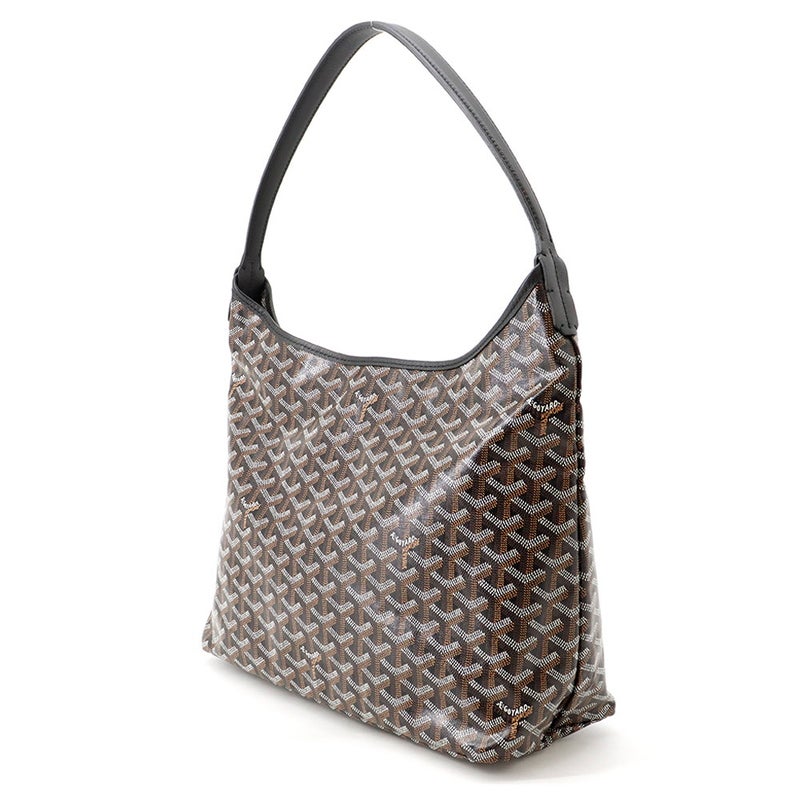 ゴヤール ショルダーバッグ ボエム ホーボーバッグPM PVC/レザー BOHEMEPMLTY01CL01P GOYARD ポーチ付き 黒