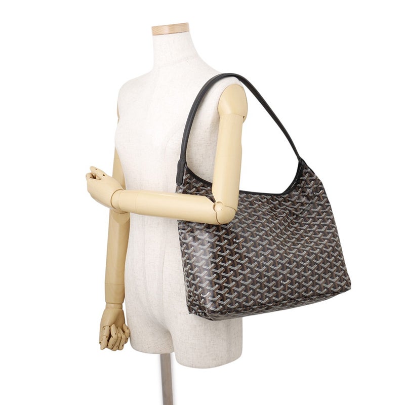 ゴヤール ショルダーバッグ ボエム ホーボーバッグPM PVC/レザー BOHEMEPMLTY01CL01P GOYARD ポーチ付き 黒