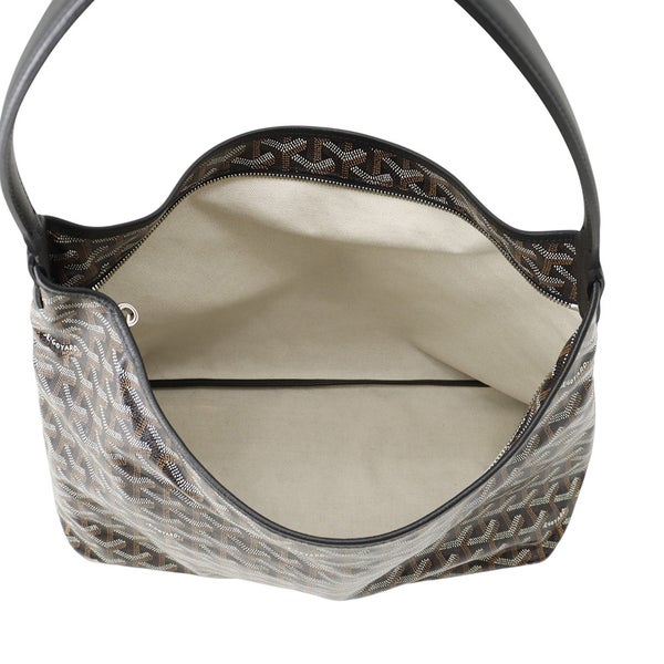 ゴヤール ショルダーバッグ ボエム ホーボーバッグPM PVC/レザー BOHEMEPMLTY01CL01P GOYARD ポーチ付き 黒