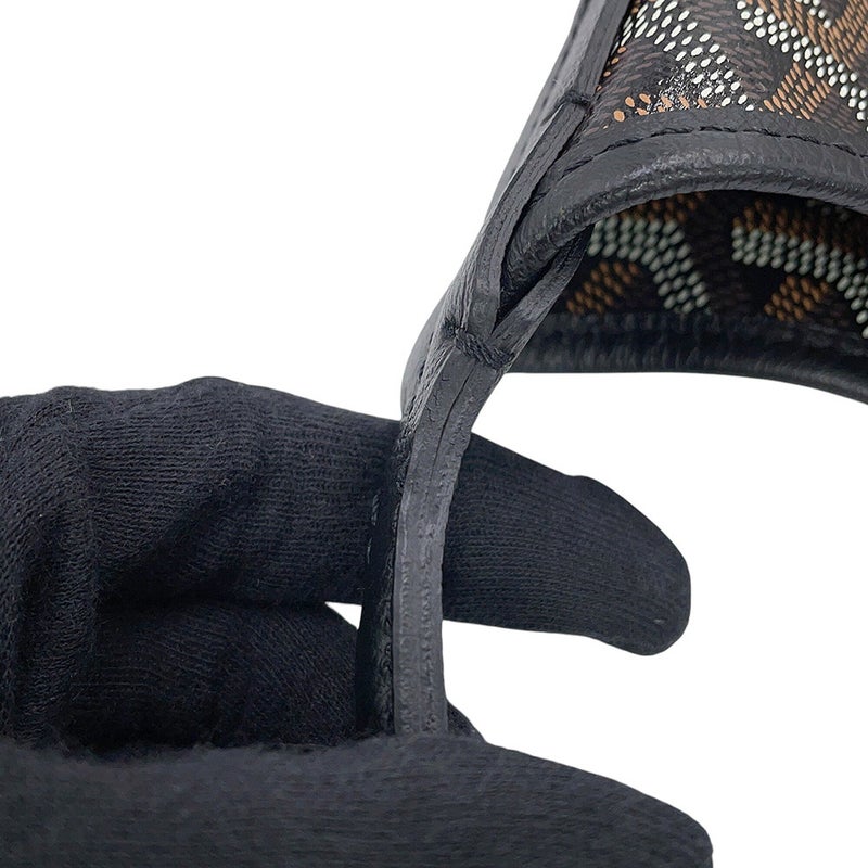 ゴヤール ショルダーバッグ ボエム ホーボーバッグPM PVC/レザー BOHEMEPMLTY01CL01P GOYARD ポーチ付き 黒