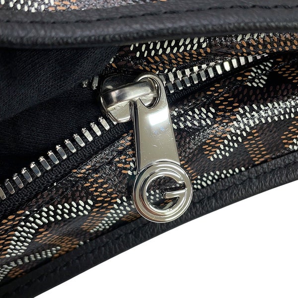 ゴヤール ショルダーバッグ ボエム ホーボーバッグPM PVC/レザー BOHEMEPMLTY01CL01P GOYARD ポーチ付き 黒