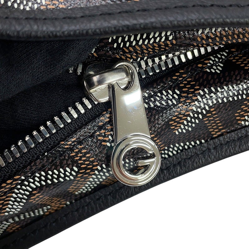 ゴヤール ショルダーバッグ ボエム ホーボーバッグPM PVC/レザー BOHEMEPMLTY01CL01P GOYARD ポーチ付き 黒