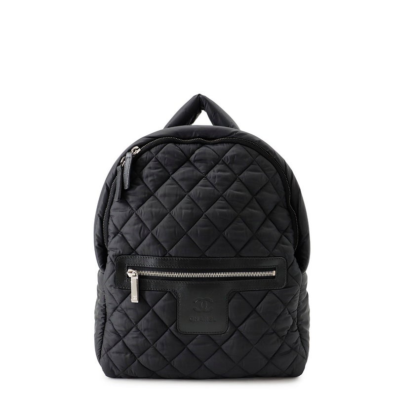 シャネル リュック マトラッセ ココマーク コココクーン バックパック ナイロン A92559 CHANEL バッグ リュックサック 黒