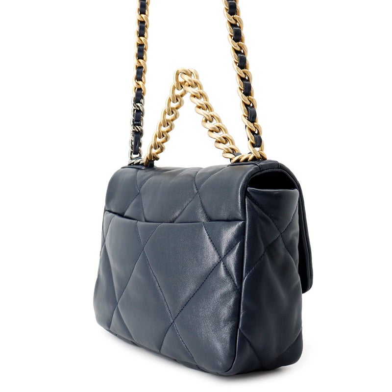 シャネル チェーンショルダーバッグ CHANEL19 マトラッセ ココマーク ラムスキン AS1160 CHANEL 2way