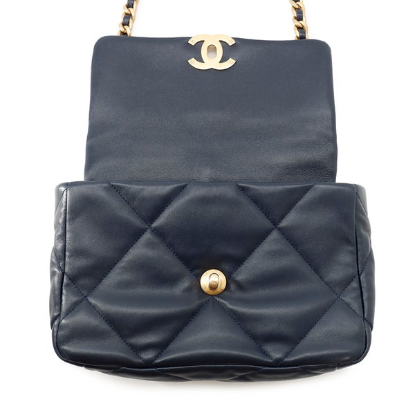 シャネル チェーンショルダーバッグ CHANEL19 マトラッセ ココマーク ラムスキン AS1160 CHANEL 2way