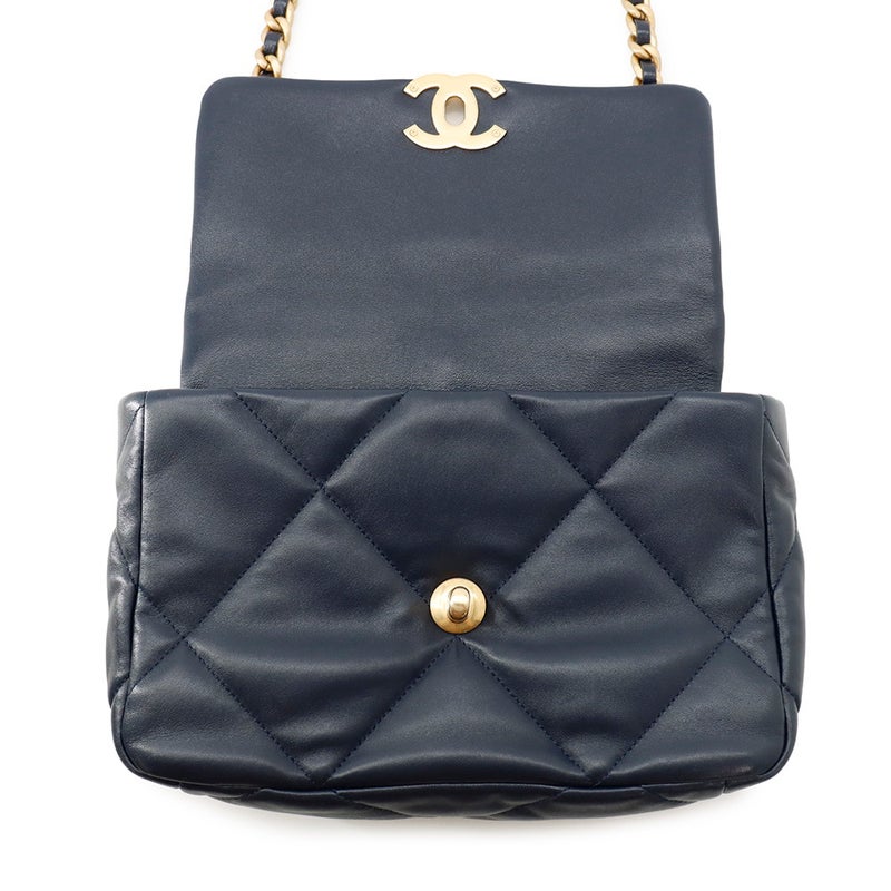 シャネル チェーンショルダーバッグ CHANEL19 マトラッセ ココマーク ラムスキン AS1160 CHANEL 2way