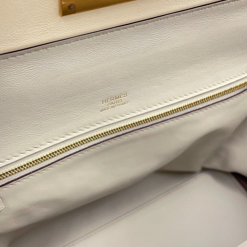 エルメス 24/24 29 サック ヴァンキャトル ヴェルソ パールグレー/ナタ/ゴールド金具 トゴ/スイフト U刻印 2wayショルダー