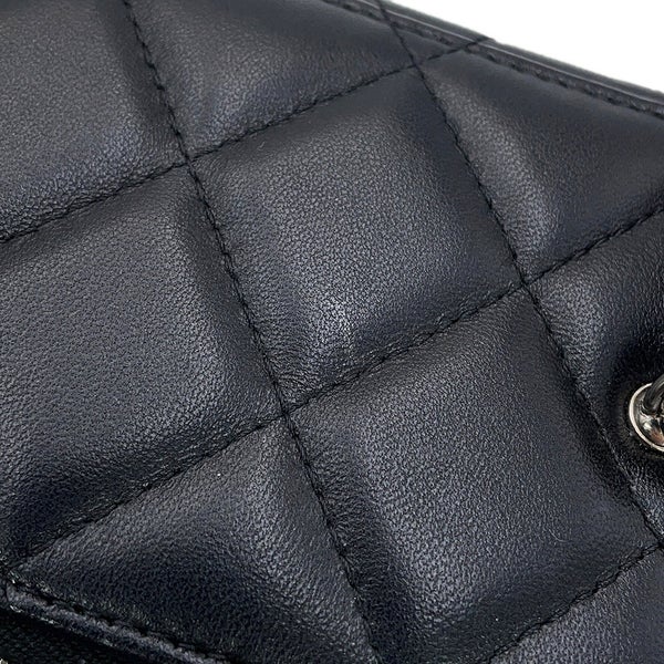 シャネル チェーンショルダーバッグ マトラッセ ココグラデーション バニティ ラムスキン AP3697 CHANEL キルティング 黒