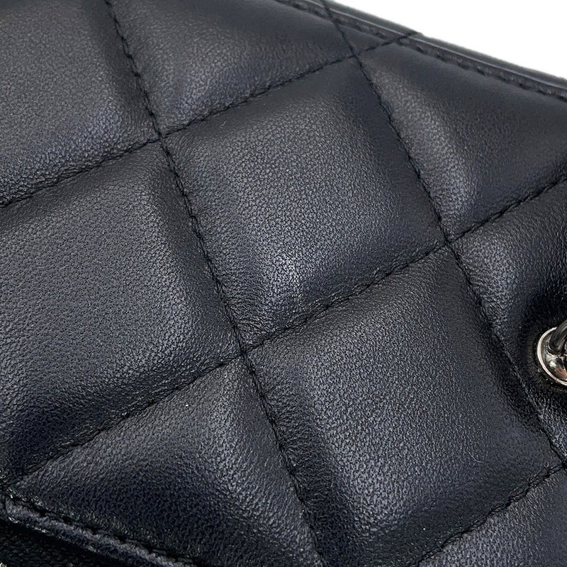 シャネル チェーンショルダーバッグ マトラッセ ココグラデーション バニティ ラムスキン AP3697 CHANEL キルティング 黒