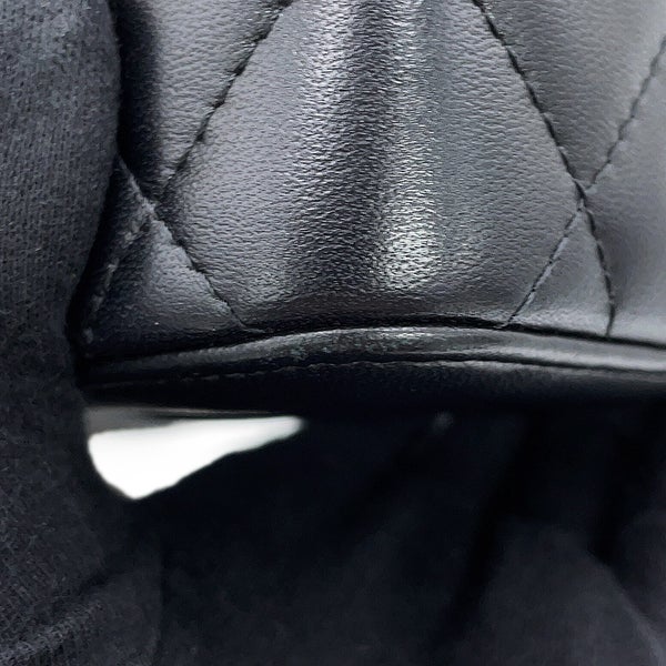 シャネル チェーンショルダーバッグ マトラッセ ココグラデーション バニティ ラムスキン AP3697 CHANEL キルティング 黒