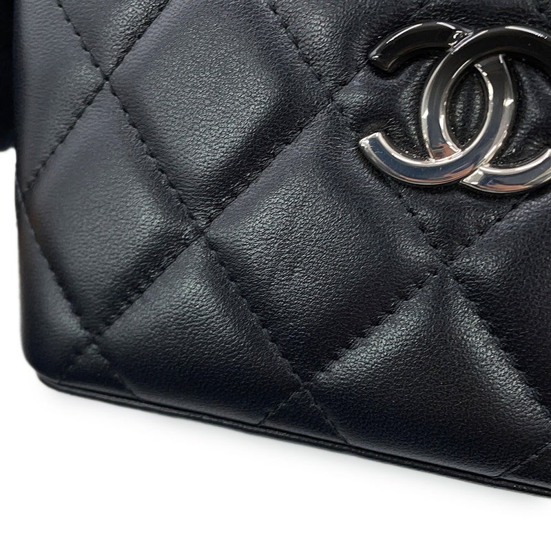 シャネル チェーンショルダーバッグ マトラッセ ココグラデーション バニティ ラムスキン AP3697 CHANEL キルティング 黒