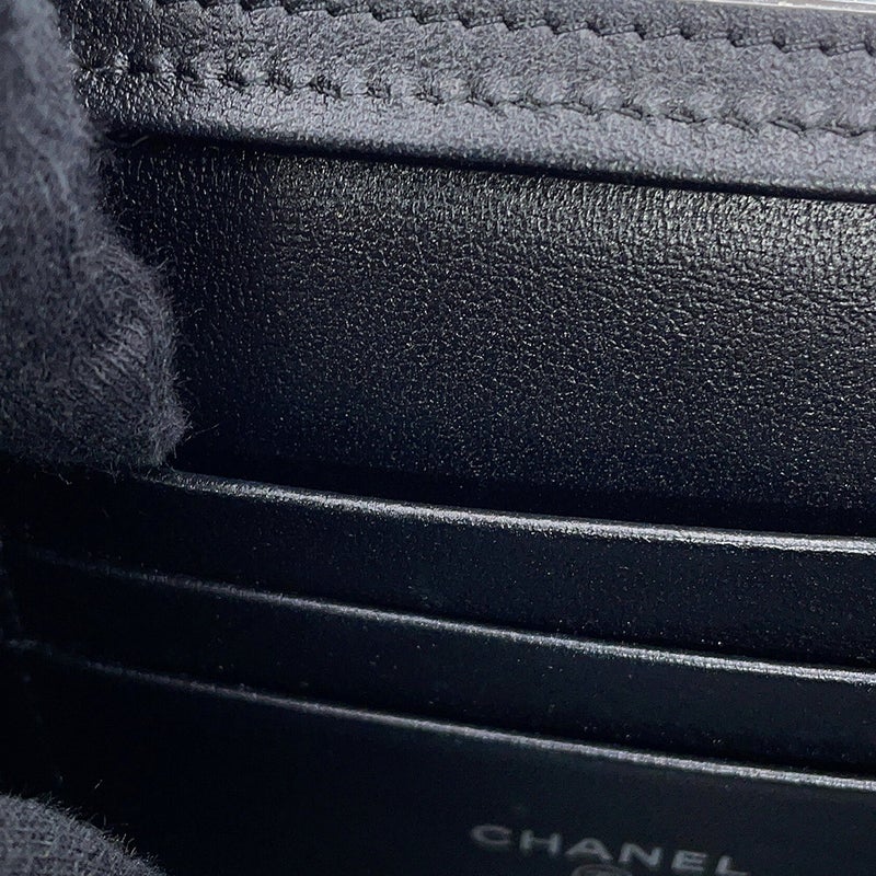 シャネル チェーンショルダーバッグ マトラッセ ココグラデーション バニティ ラムスキン AP3697 CHANEL キルティング 黒