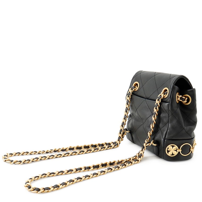 シャネル リュック マトラッセ ココマーク アイコンチェーン バックパック レザー AS4275 CHANEL バッグ リュックサック 黒
