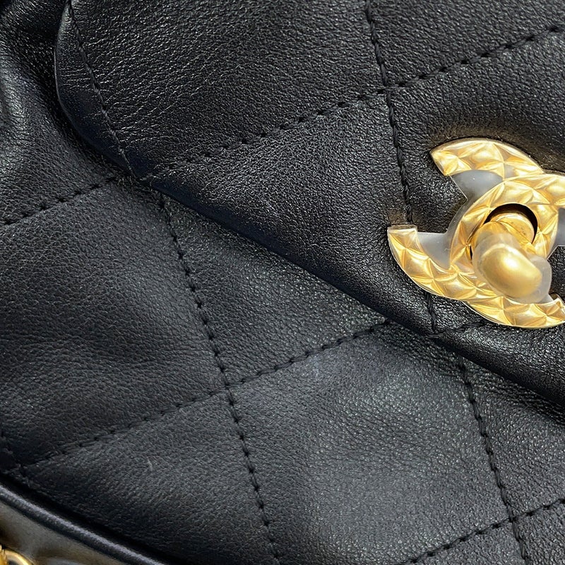 シャネル リュック マトラッセ ココマーク アイコンチェーン バックパック レザー AS4275 CHANEL バッグ リュックサック 黒