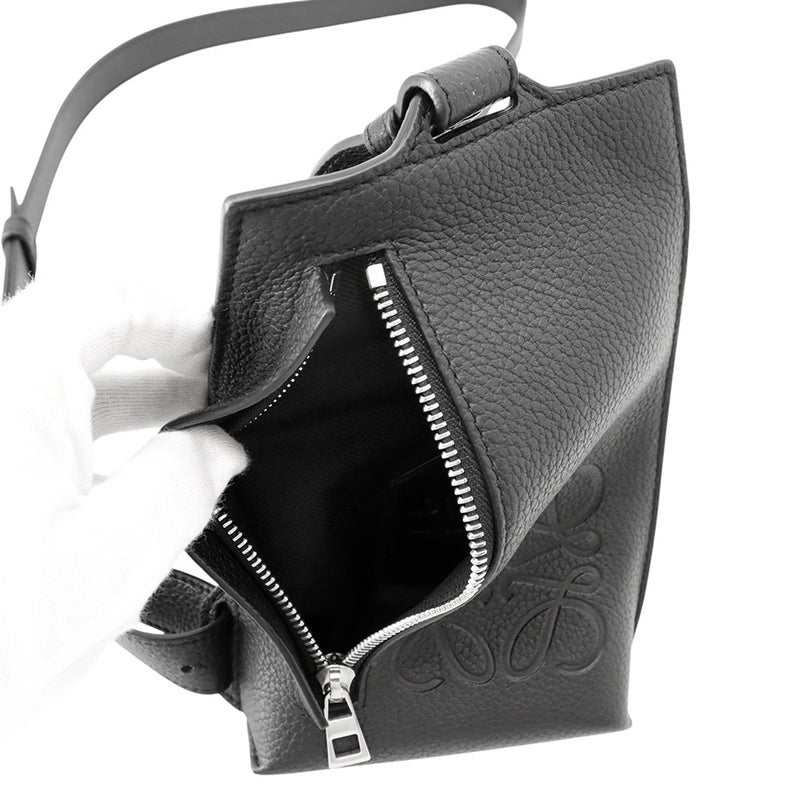 ロエベ ボディバッグ バーティカル Tポケット レザー C660P02X01 LOEWE 黒