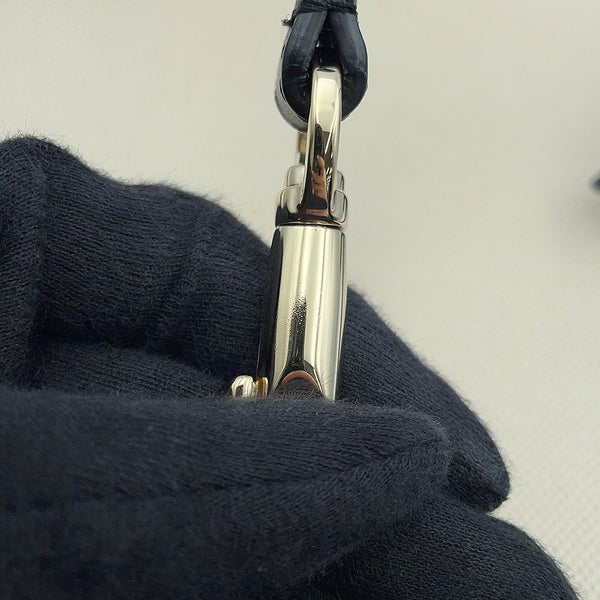 ヴァレンティノ・ガラヴァーニ ハンドバッグ VLTNロゴ ロックスタッズ キャンバス/レザー VALENTINO 黒