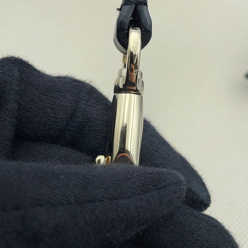 ヴァレンティノ・ガラヴァーニ ハンドバッグ VLTNロゴ ロックスタッズ キャンバス/レザー VALENTINO 黒