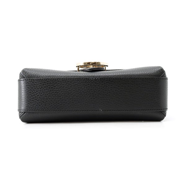 グッチ チェーンショルダーバッグ インターロッキングG レザー 607720 GUCCI バッグ 黒 アウトレット品