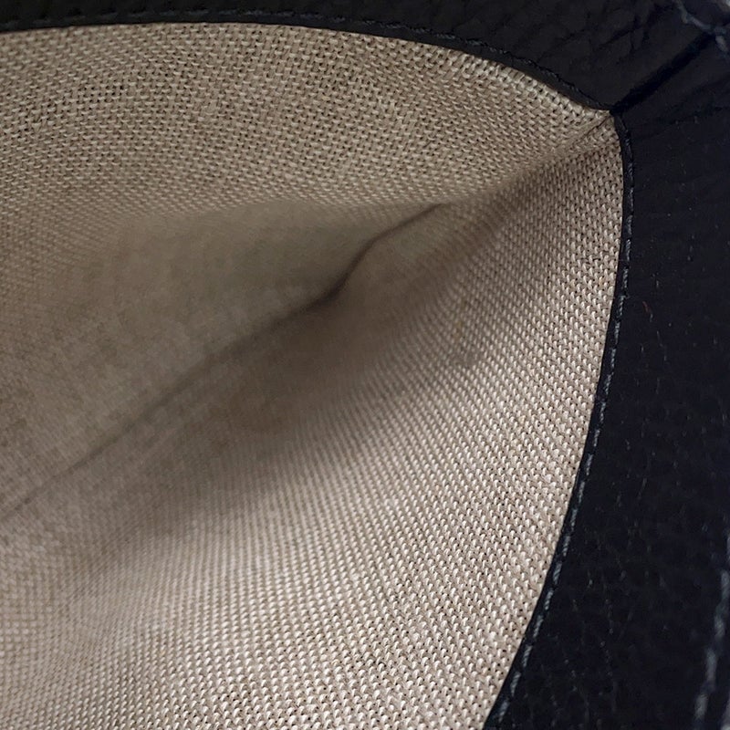 グッチ チェーンショルダーバッグ インターロッキングG レザー 607720 GUCCI バッグ 黒 アウトレット品