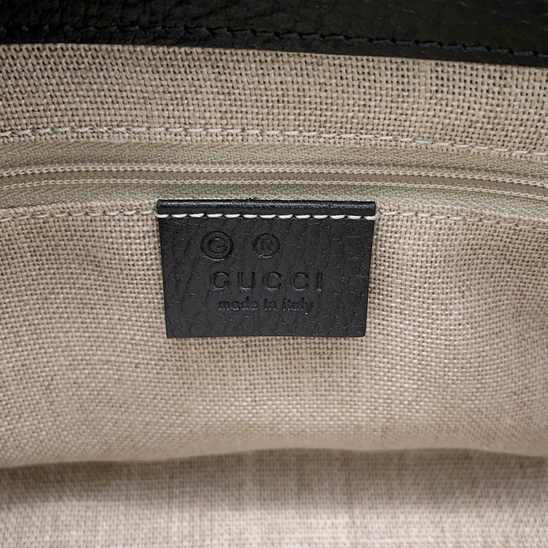 グッチ チェーンショルダーバッグ インターロッキングG レザー 607720 GUCCI バッグ 黒 アウトレット品