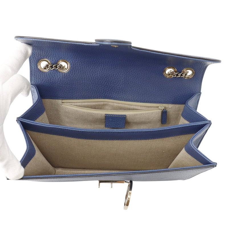 グッチ チェーンショルダーバッグ インターロッキングG レザー 510303 GUCCI バッグ 2way 黒 アウトレット品