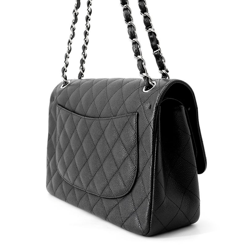 シャネル チェーンショルダーバッグ マトラッセ30 キャビアスキン ココマーク A58600 CHANEL バッグ 黒