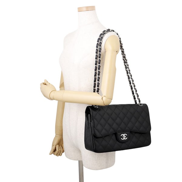 シャネル チェーンショルダーバッグ マトラッセ30 キャビアスキン ココマーク A58600 CHANEL バッグ 黒
