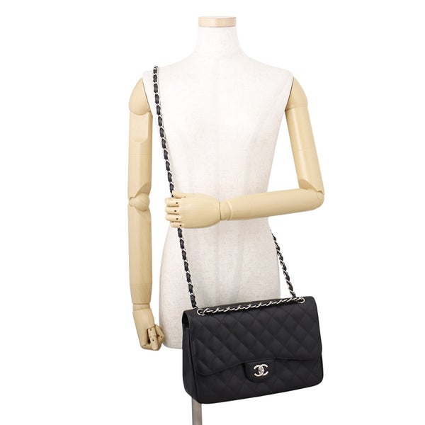 シャネル チェーンショルダーバッグ マトラッセ30 キャビアスキン ココマーク A58600 CHANEL バッグ 黒