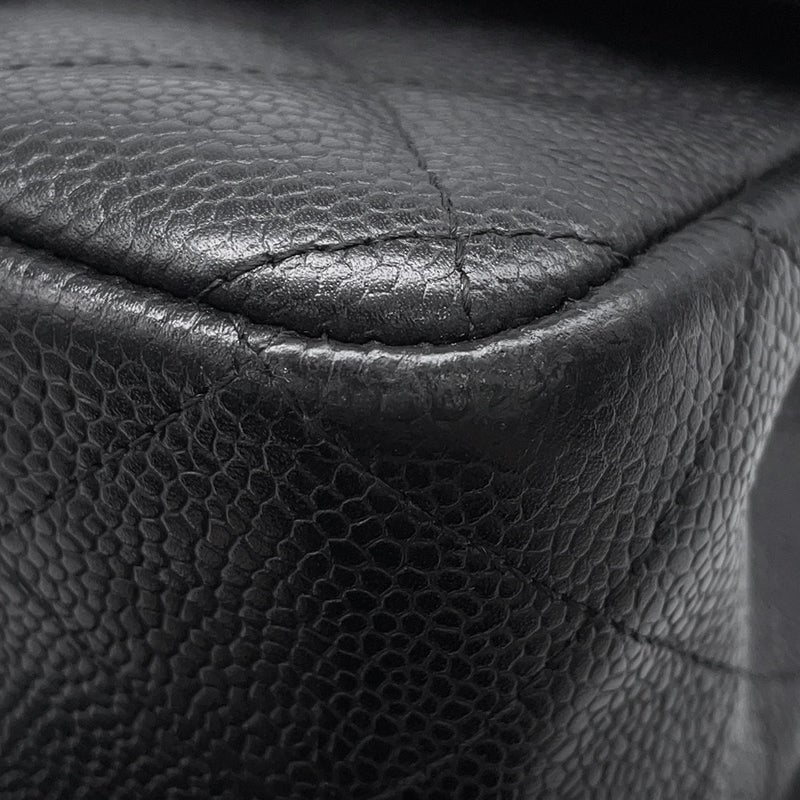 シャネル チェーンショルダーバッグ マトラッセ30 キャビアスキン ココマーク A58600 CHANEL バッグ 黒