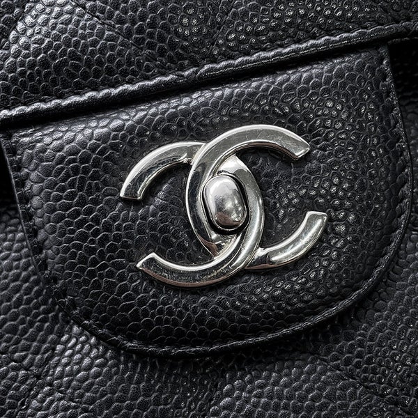 シャネル チェーンショルダーバッグ マトラッセ30 キャビアスキン ココマーク A58600 CHANEL バッグ 黒