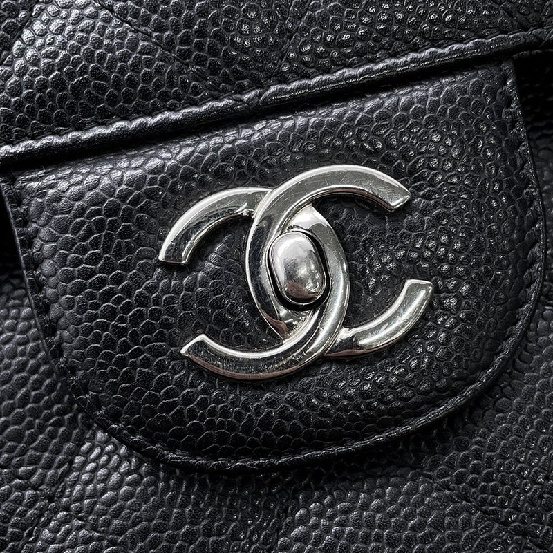 シャネル チェーンショルダーバッグ マトラッセ30 キャビアスキン ココマーク A58600 CHANEL バッグ 黒