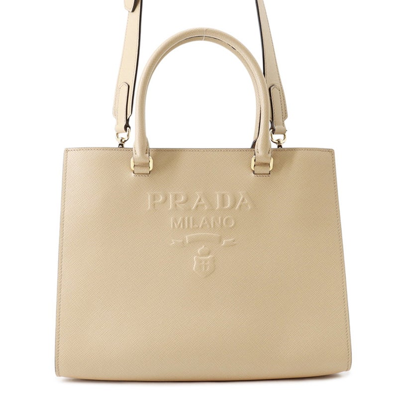 プラダ ハンドバッグ ロゴ レザー 1BA337 PRADA 2wayショルダーバッグ