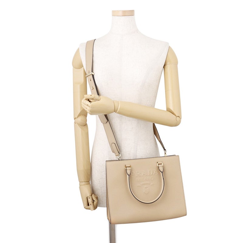 プラダ ハンドバッグ ロゴ レザー 1BA337 PRADA 2wayショルダーバッグ