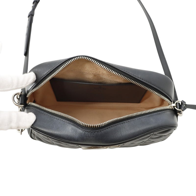 グッチ チェーンショルダーバッグ GGマーモント キルティング スモール 447632 GUCCI バッグ 黒