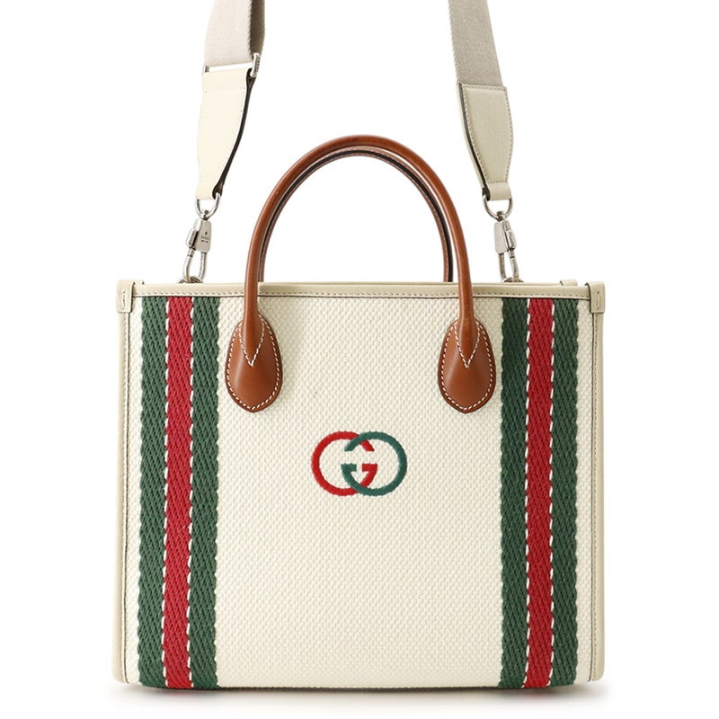 グッチ トートバッグ インターロッキングG キャンバス 701737 GUCCI ２wayショルダー