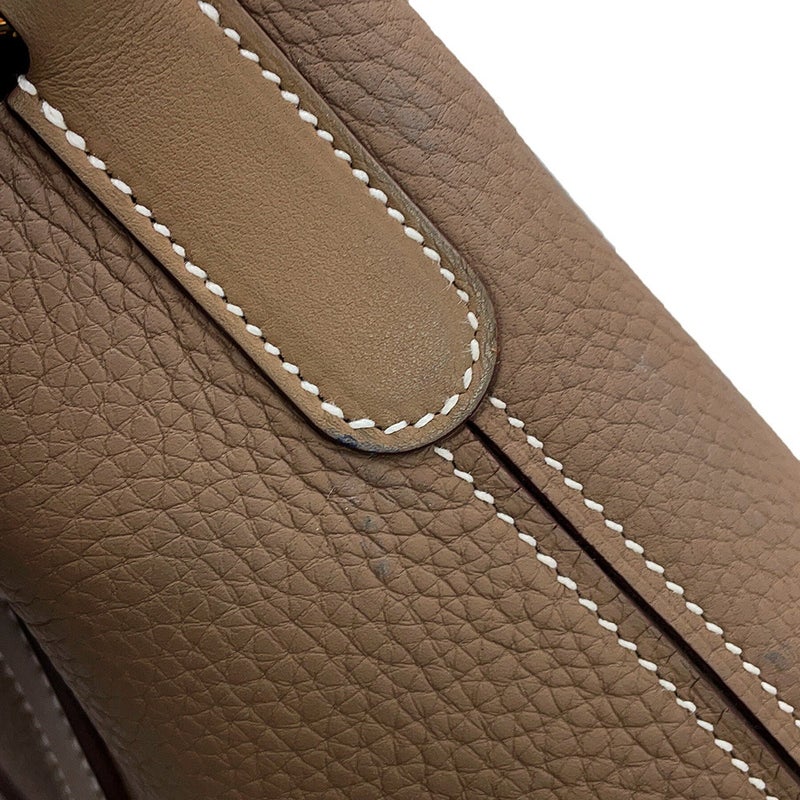エルメス トートバッグ インザループ 18 エトゥープ/ゴールド金具 トリヨンクレマンス/スイフト K刻印