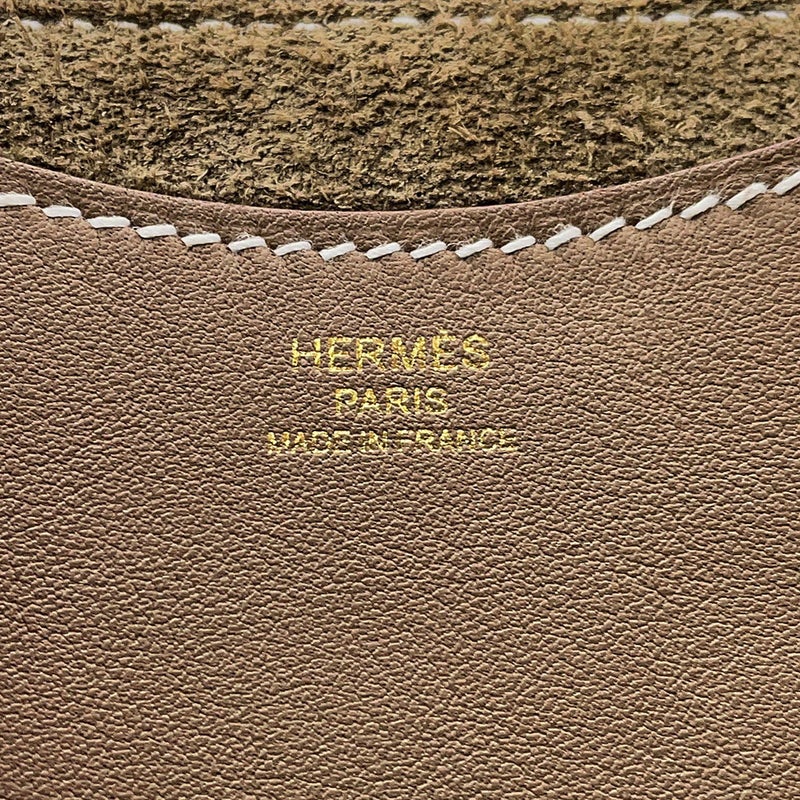エルメス トートバッグ インザループ 18 エトゥープ/ゴールド金具 トリヨンクレマンス/スイフト K刻印