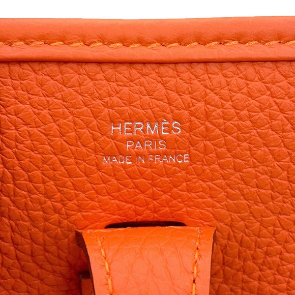 エルメス ショルダーバッグ エブリン3 23 タンジェリン/シルバー金具 トリヨンクレマンス G刻印 HERMES Evelyne