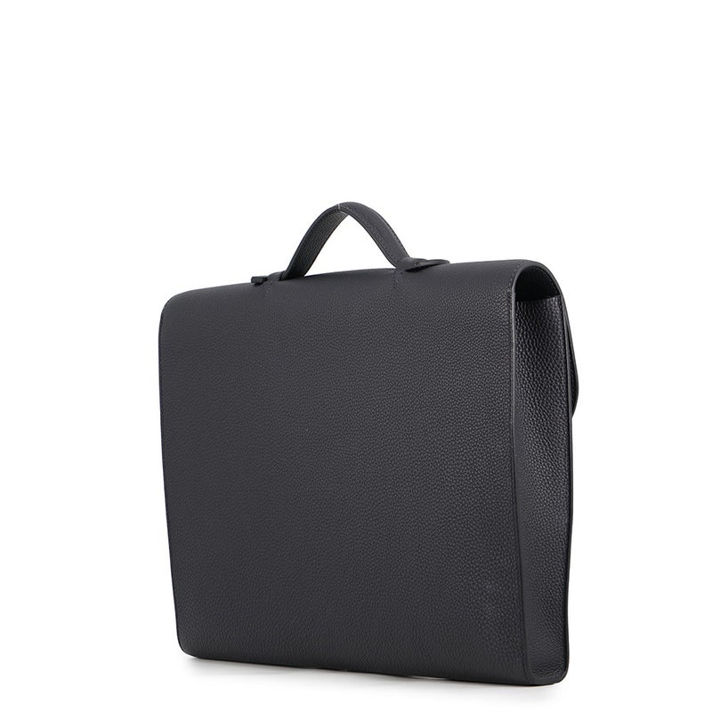エルメス ビジネスバッグ サックアデペッシュ ライト 37 キャバン/シルバー金具 トゴ U刻印 HERMES メンズ