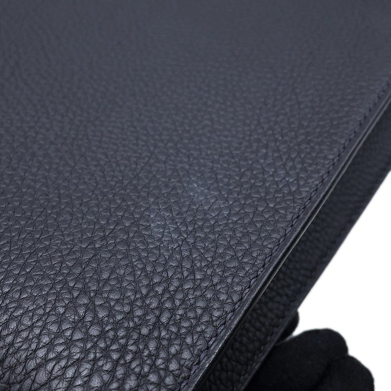 エルメス ビジネスバッグ サックアデペッシュ ライト 37 キャバン/シルバー金具 トゴ U刻印 HERMES メンズ