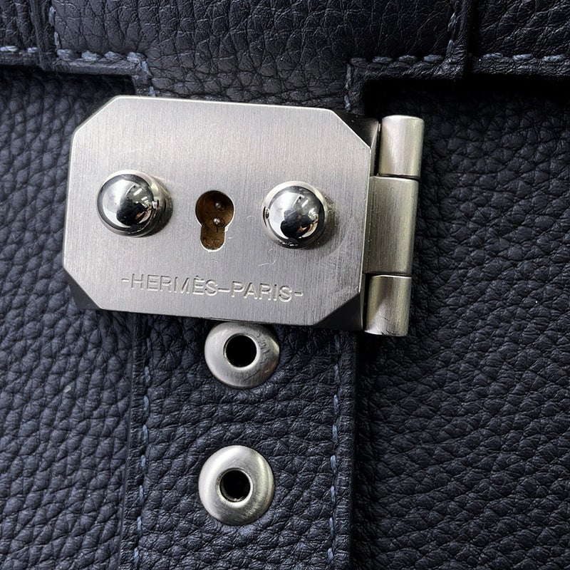 エルメス ビジネスバッグ サックアデペッシュ ライト 37 キャバン/シルバー金具 トゴ U刻印 HERMES メンズ