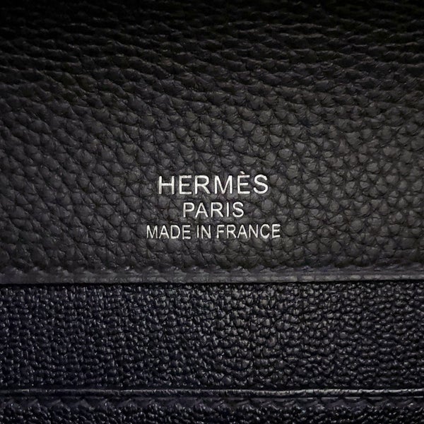 エルメス ビジネスバッグ サックアデペッシュ ライト 37 キャバン/シルバー金具 トゴ U刻印 HERMES メンズ