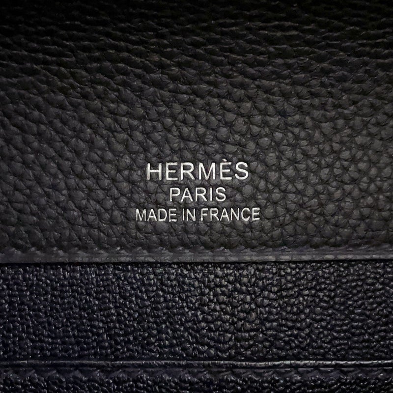 エルメス ビジネスバッグ サックアデペッシュ ライト 37 キャバン/シルバー金具 トゴ U刻印 HERMES メンズ