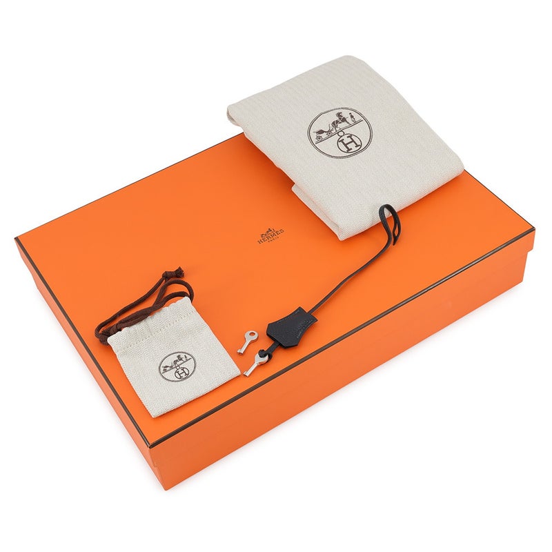 エルメス ビジネスバッグ サックアデペッシュ ライト 37 キャバン/シルバー金具 トゴ U刻印 HERMES メンズ