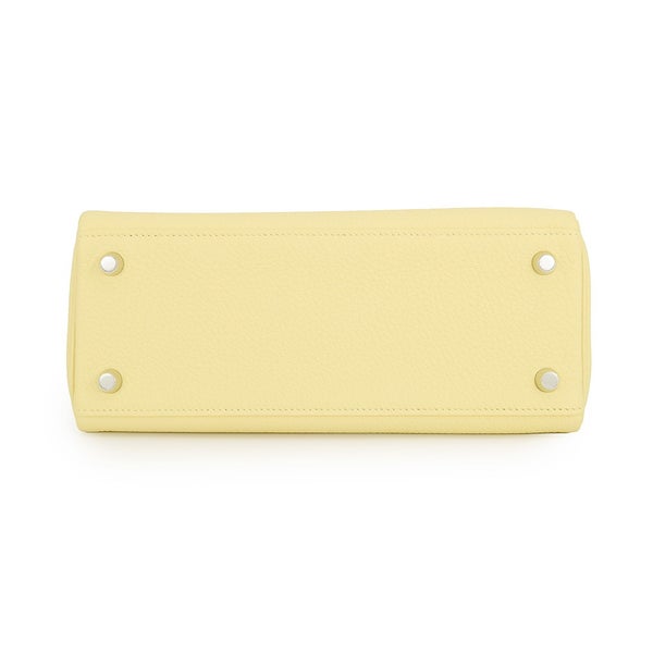エルメス ハンドバッグ ケリー25 内縫い ジョーヌプッサン/シルバー金具 トゴ G刻印 HERMES Kelly 2wayバッグ