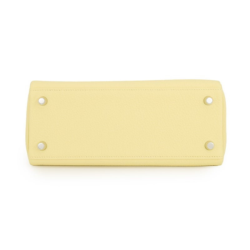 エルメス ハンドバッグ ケリー25 内縫い ジョーヌプッサン/シルバー金具 トゴ G刻印 HERMES Kelly 2wayバッグ
