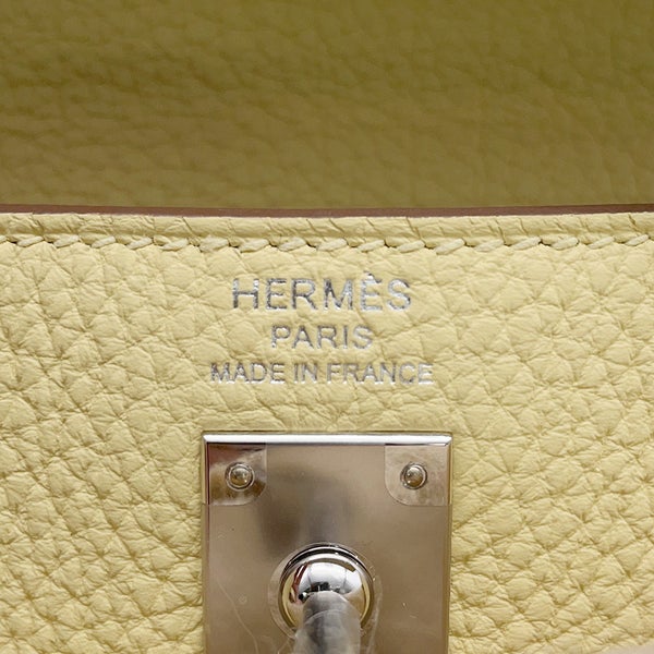 エルメス ハンドバッグ ケリー25 内縫い ジョーヌプッサン/シルバー金具 トゴ G刻印 HERMES Kelly 2wayバッグ